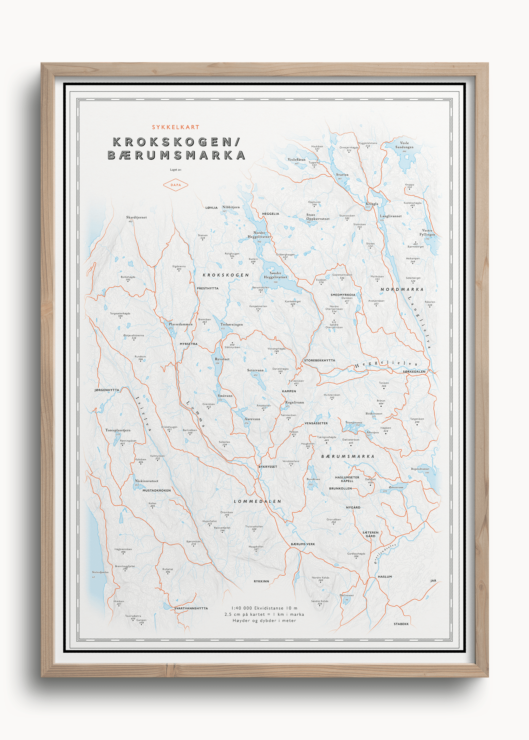 Sykkelkart Krokskogen B rumsmarka Veggkart Dapa Maps sykkelkart-krokskogen-b-rumsmarka-veggkart-dapa-maps