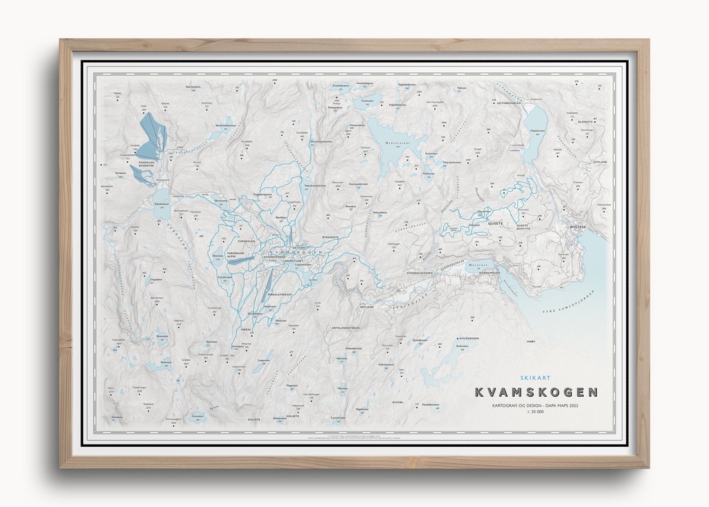 Skikart Kvamskogen