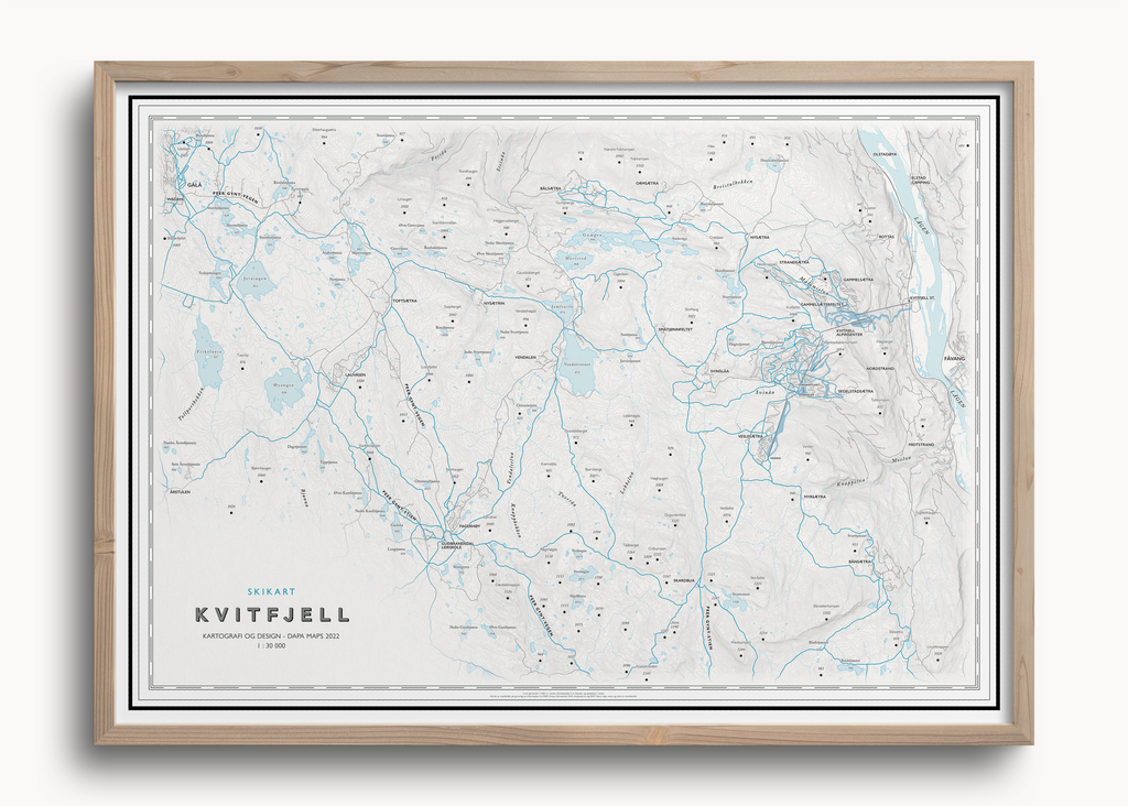 Skikart Kvitfjell