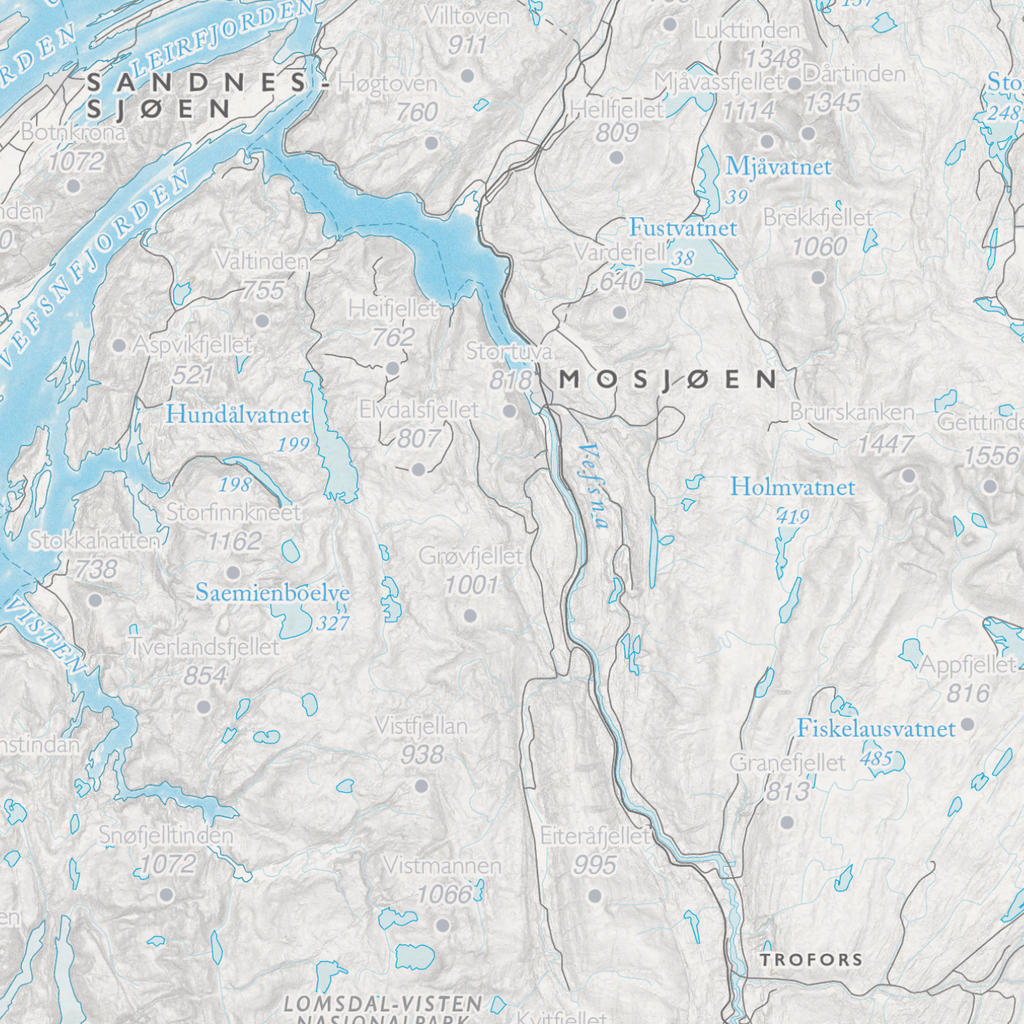 Kystkart Helgeland