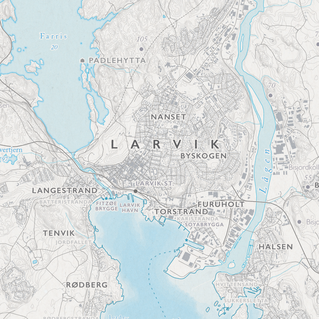 Skjærgårdskart Larvik