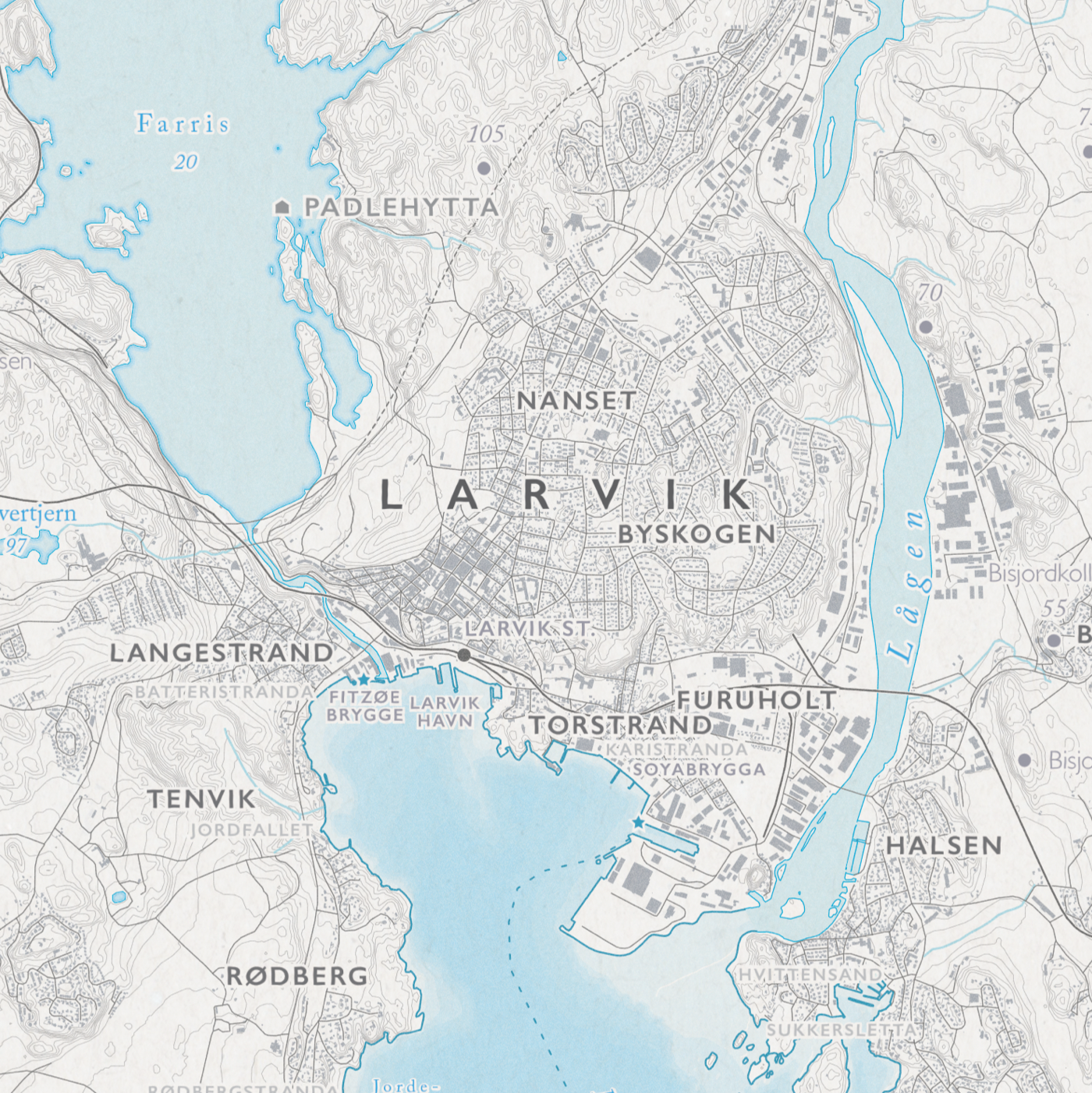 Skjærgårdskart Larvik