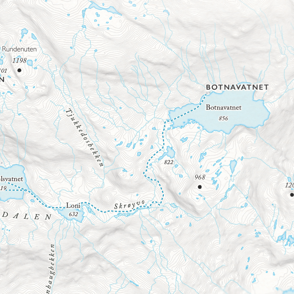 Løypekart Seljestad