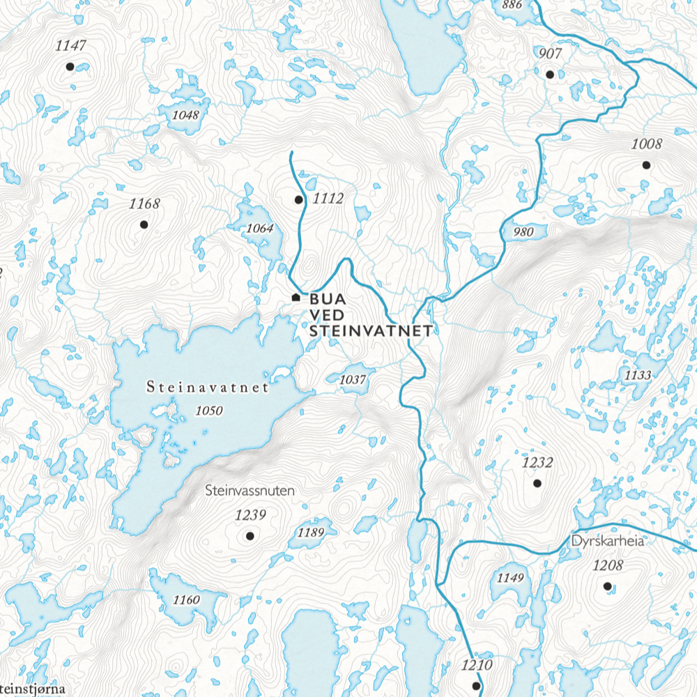 Løypekart Seljestad