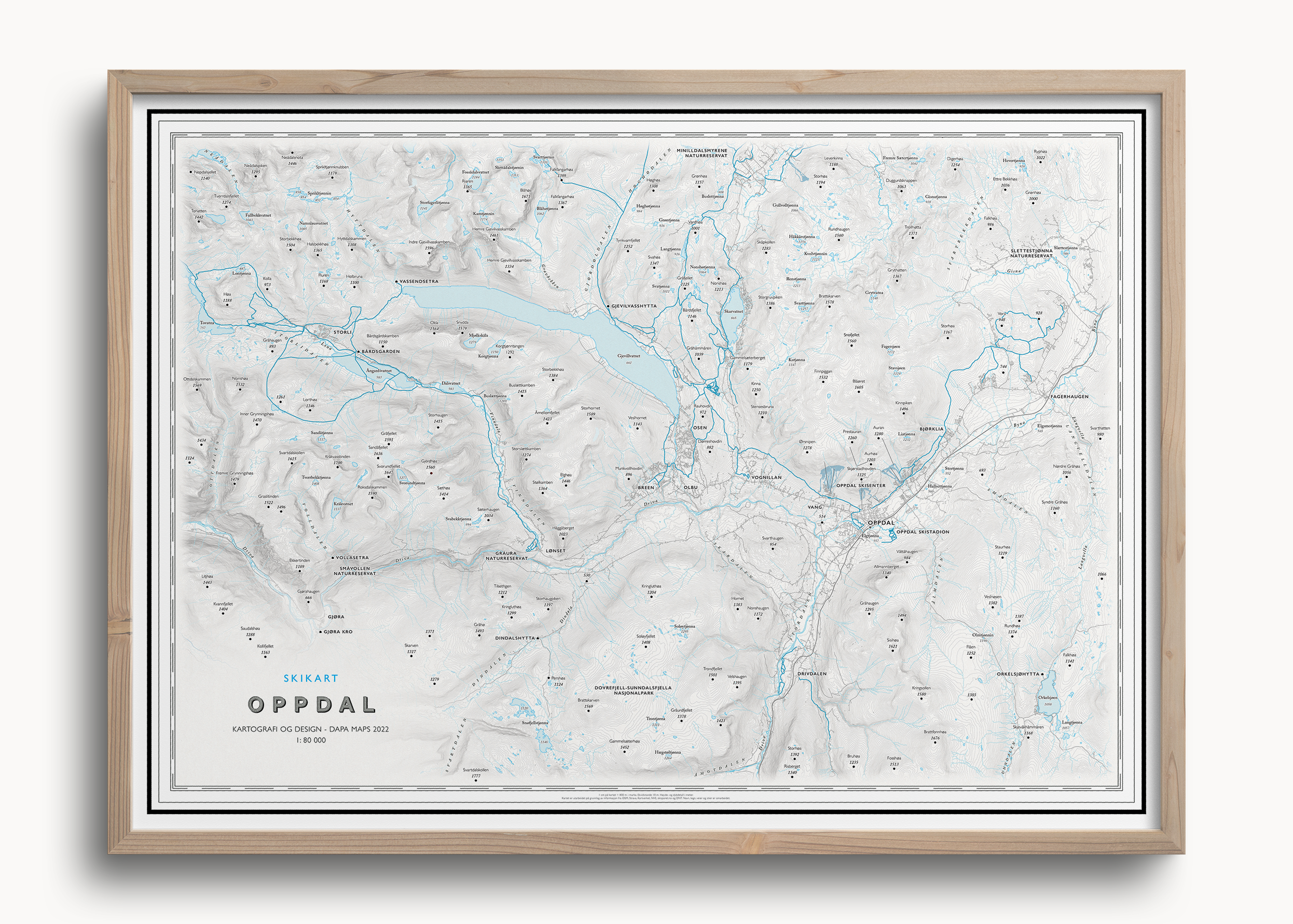 Skikart Oppdal