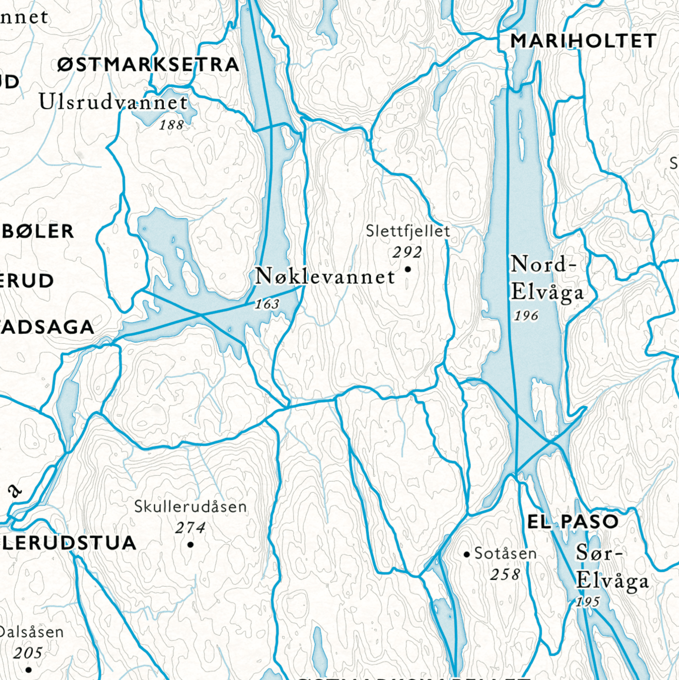 Skikart Østmarka (50x70 cm) - Dapa Maps