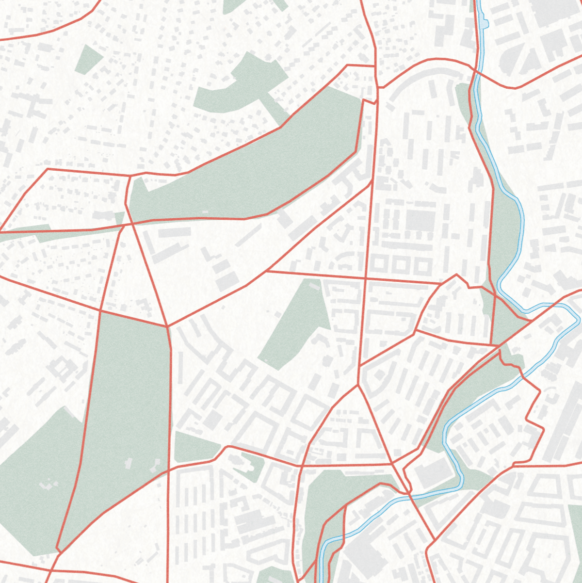 Oslo sykkelkart - uten navn (50x70 cm) - Dapa Maps