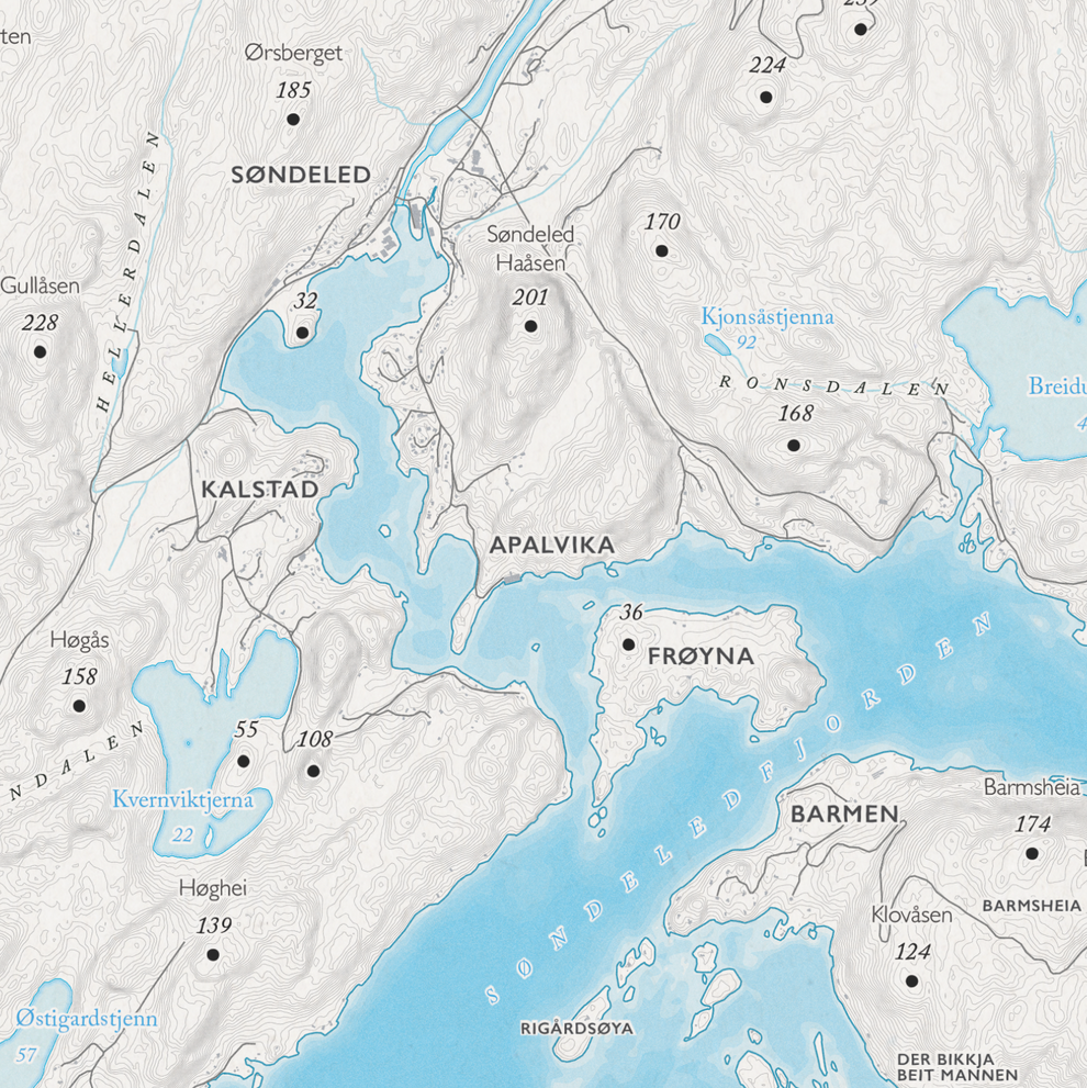 Skjærgårdskart Risør – Veggkart | Dapa Maps