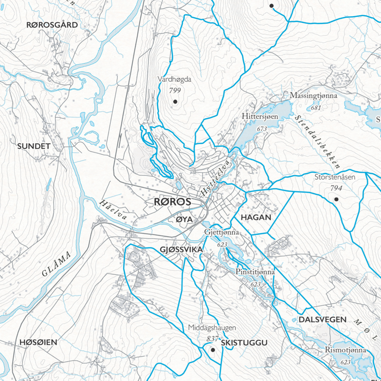 Skikart Røros – Dapa Maps