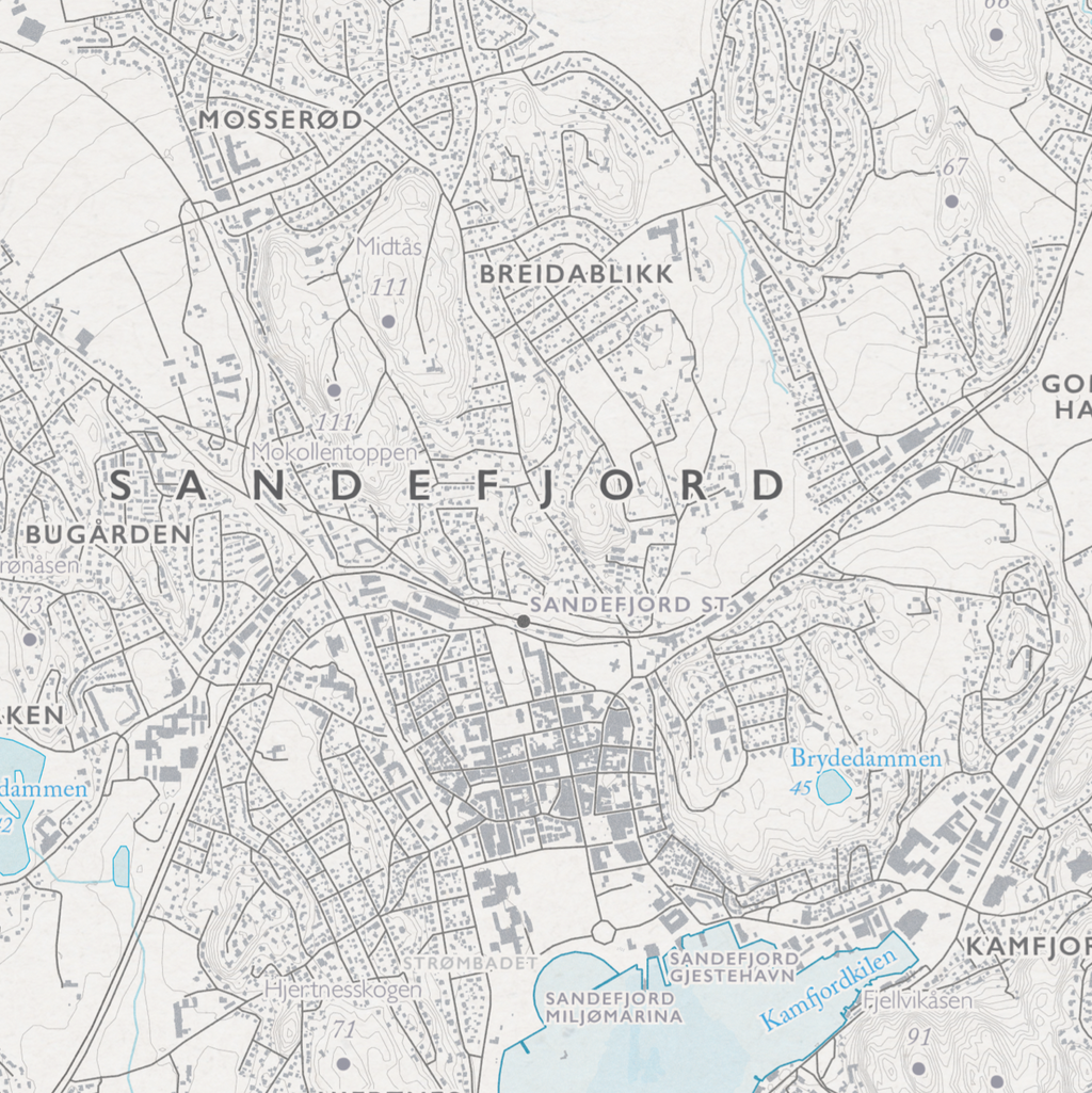 Skjærgårdskart Sandefjord