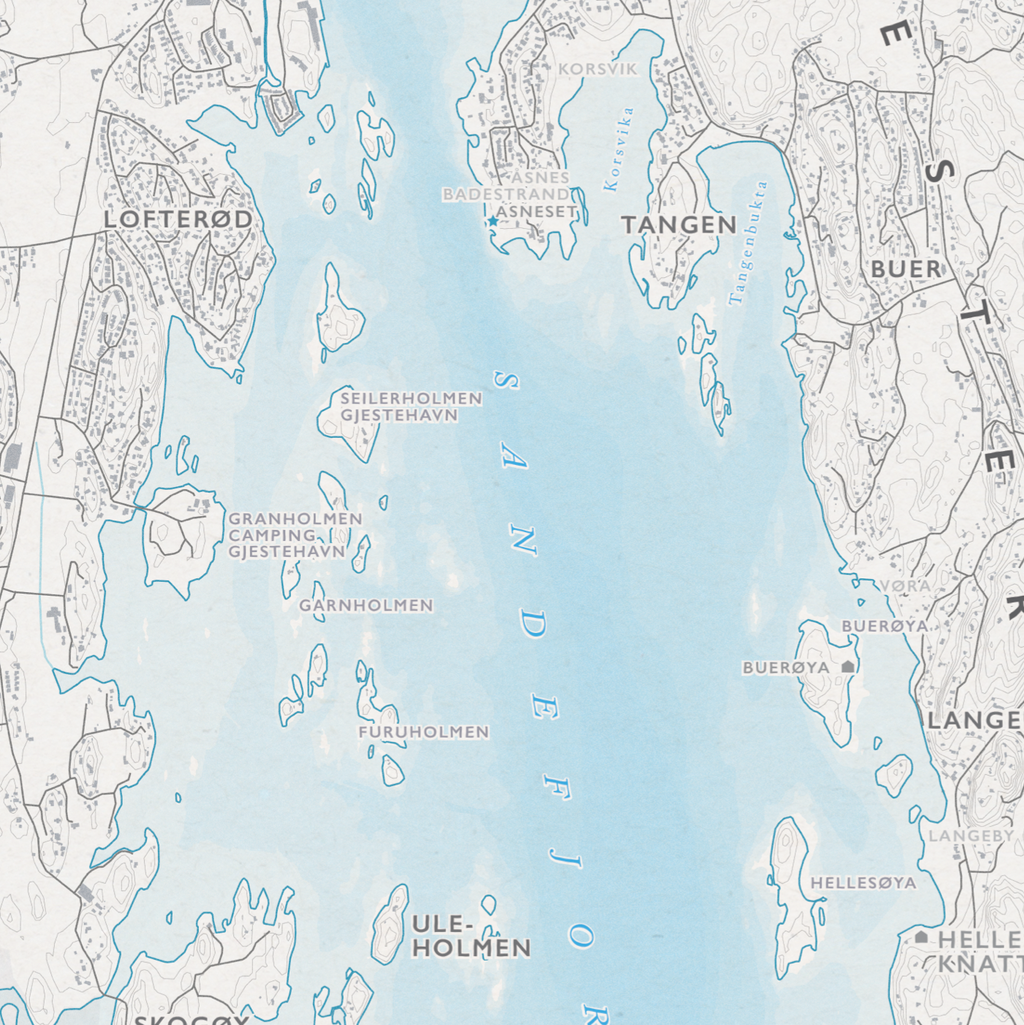 Skjærgårdskart Sandefjord
