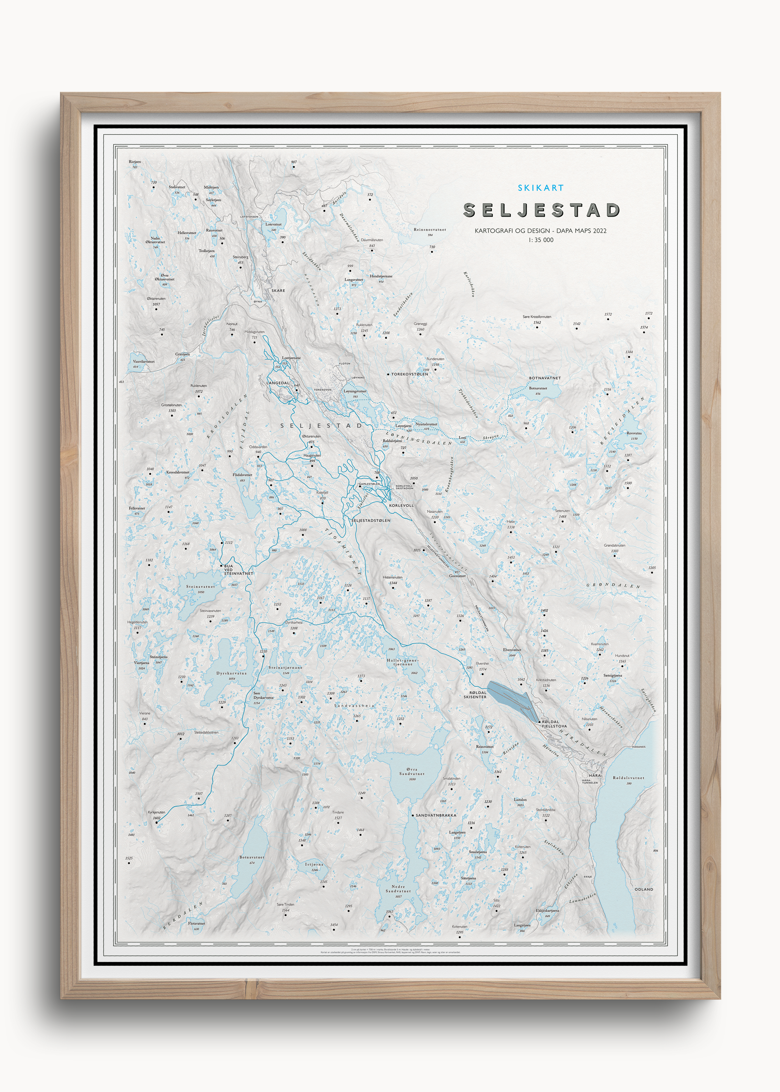 Løypekart Seljestad