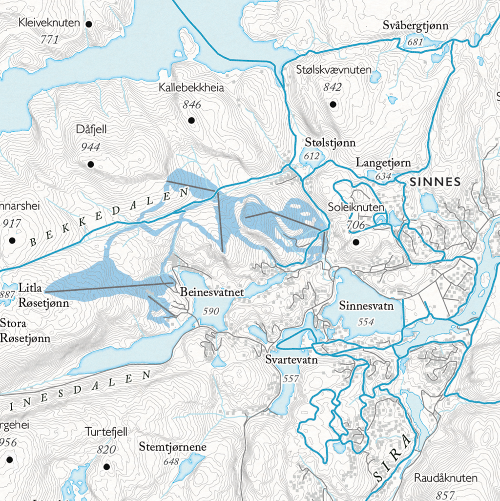 Skikart Sirdal