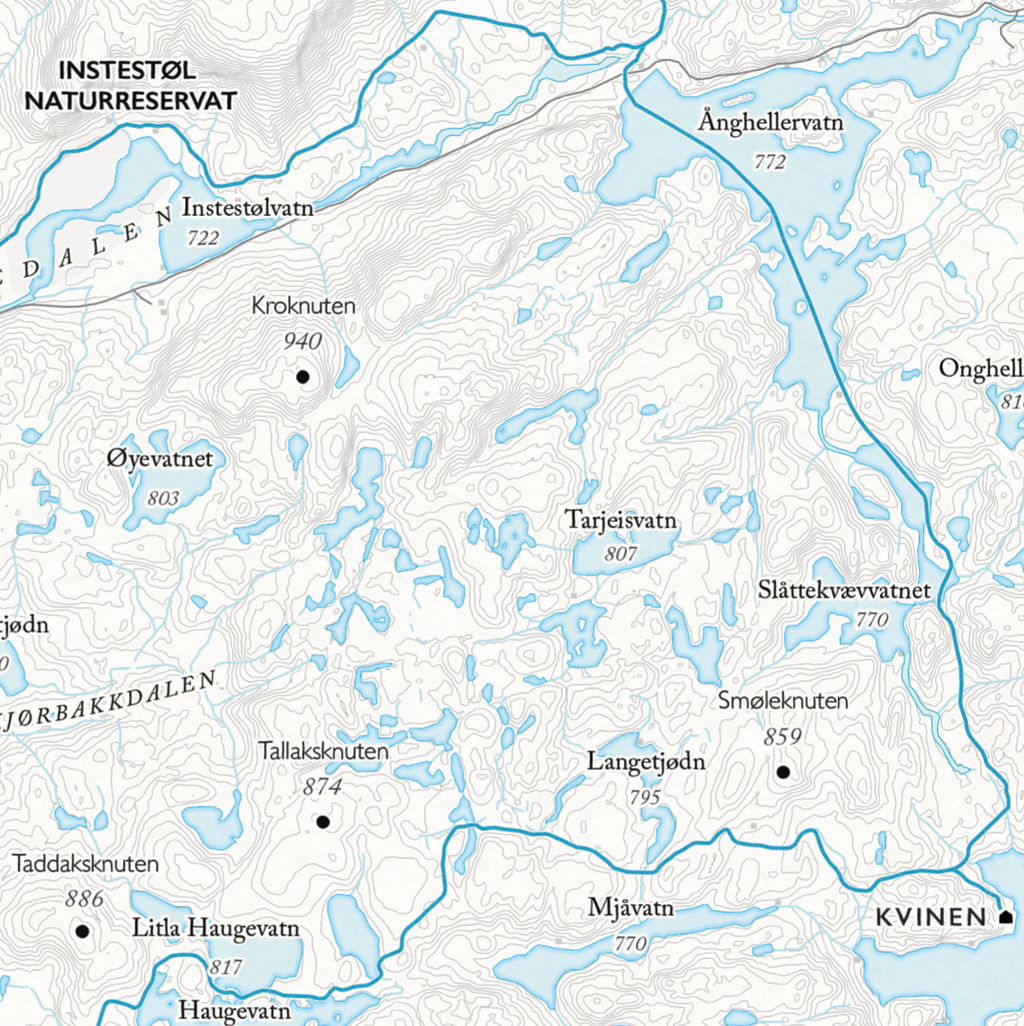 Skikart Sirdal