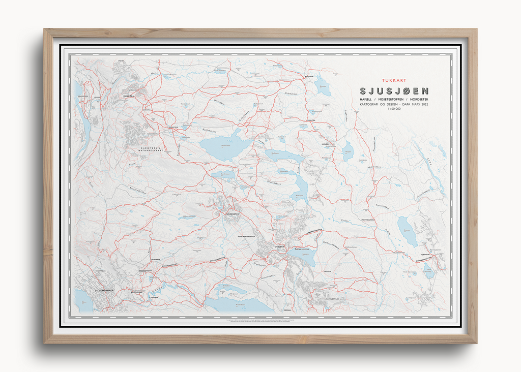 Turkart Sjusjøen