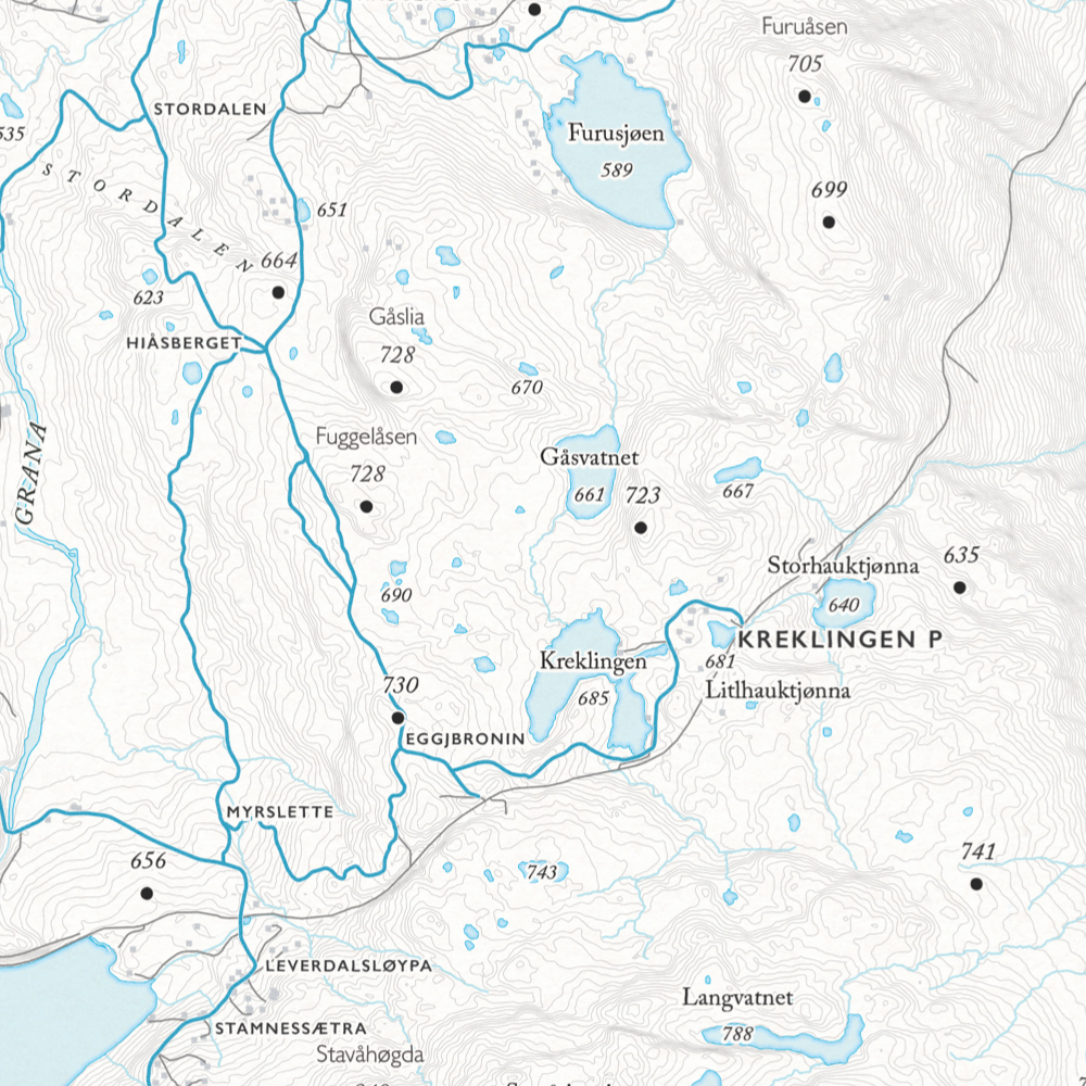 Løypekart Nerskogen