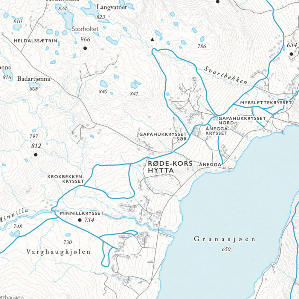 Løypekart Nerskogen