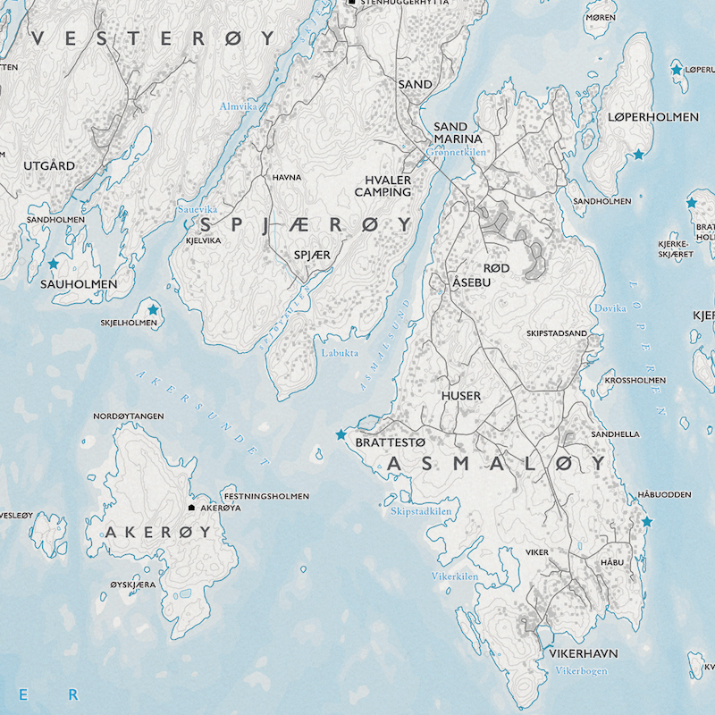 Skjærgårdskart Hvaler
