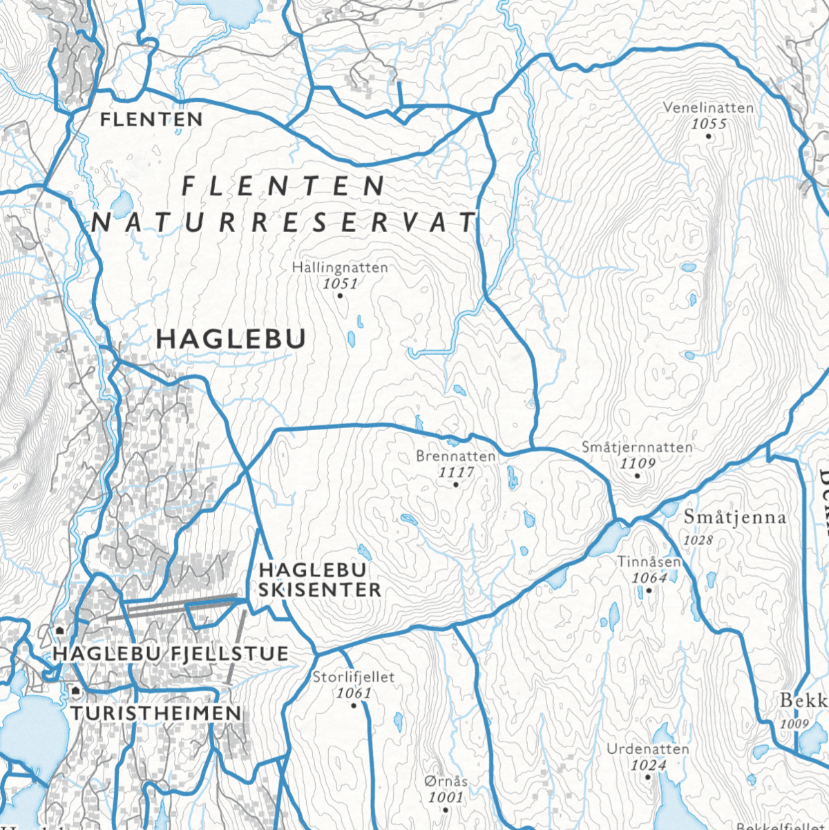 Skikart Norefjell (50x70 cm) - Dapa Maps
