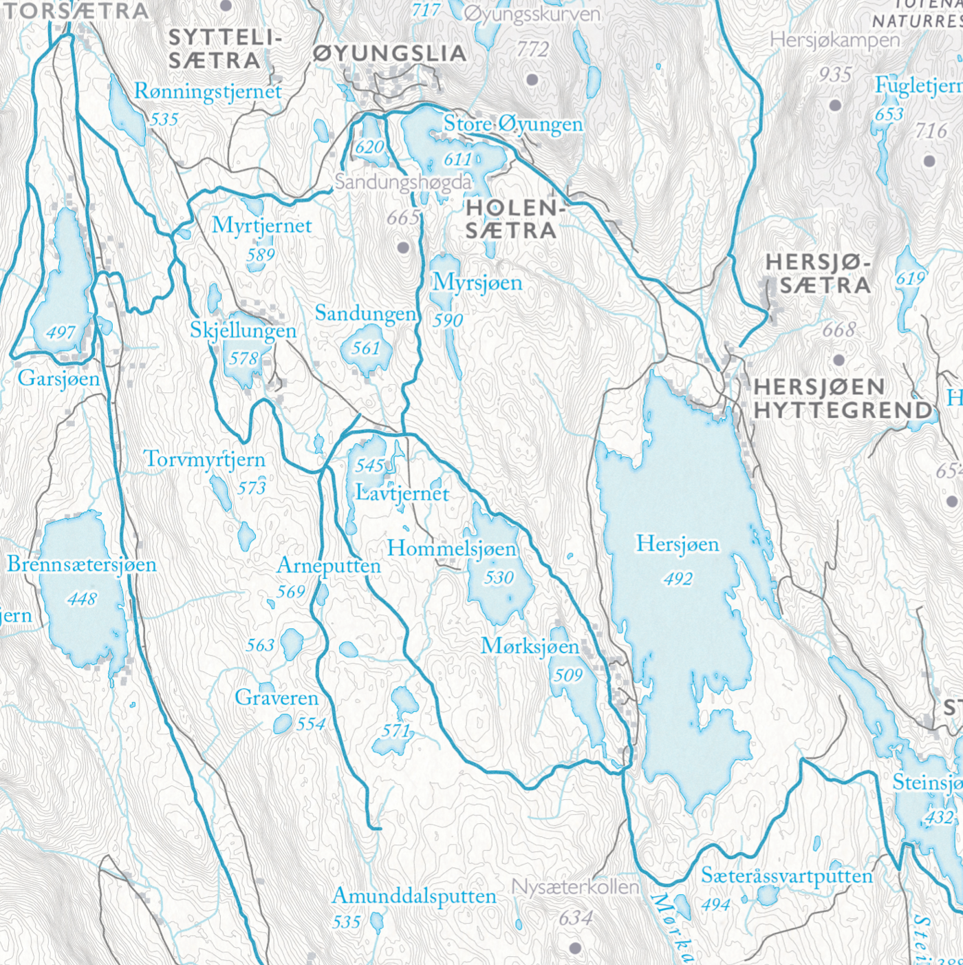 Skikart Totenåsen