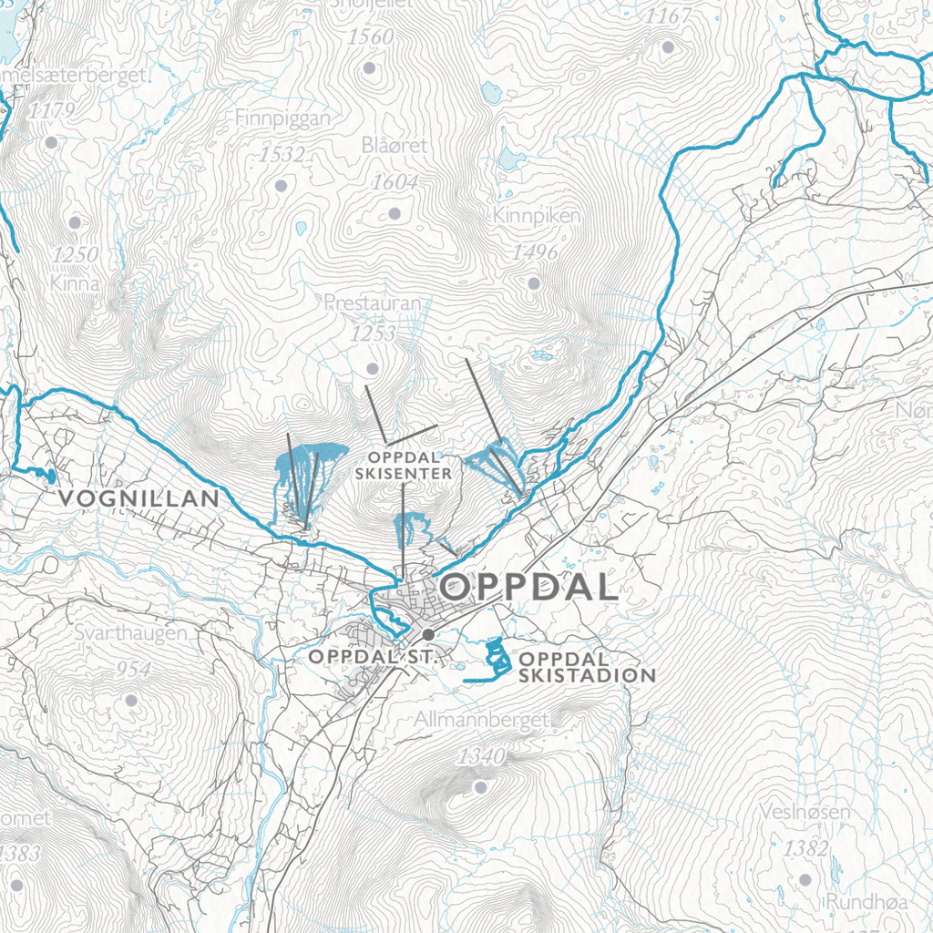 Skikart Trollheimen