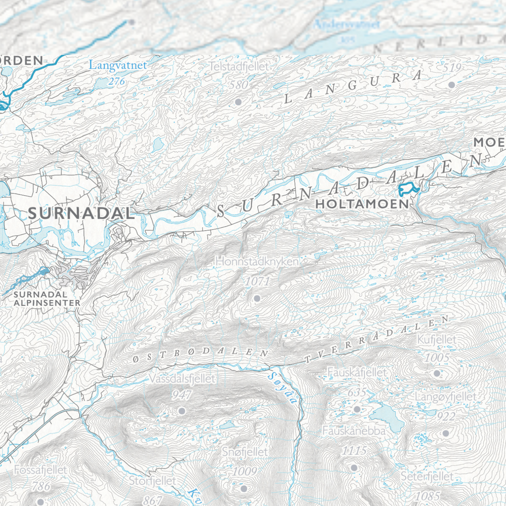 Skikart Trollheimen