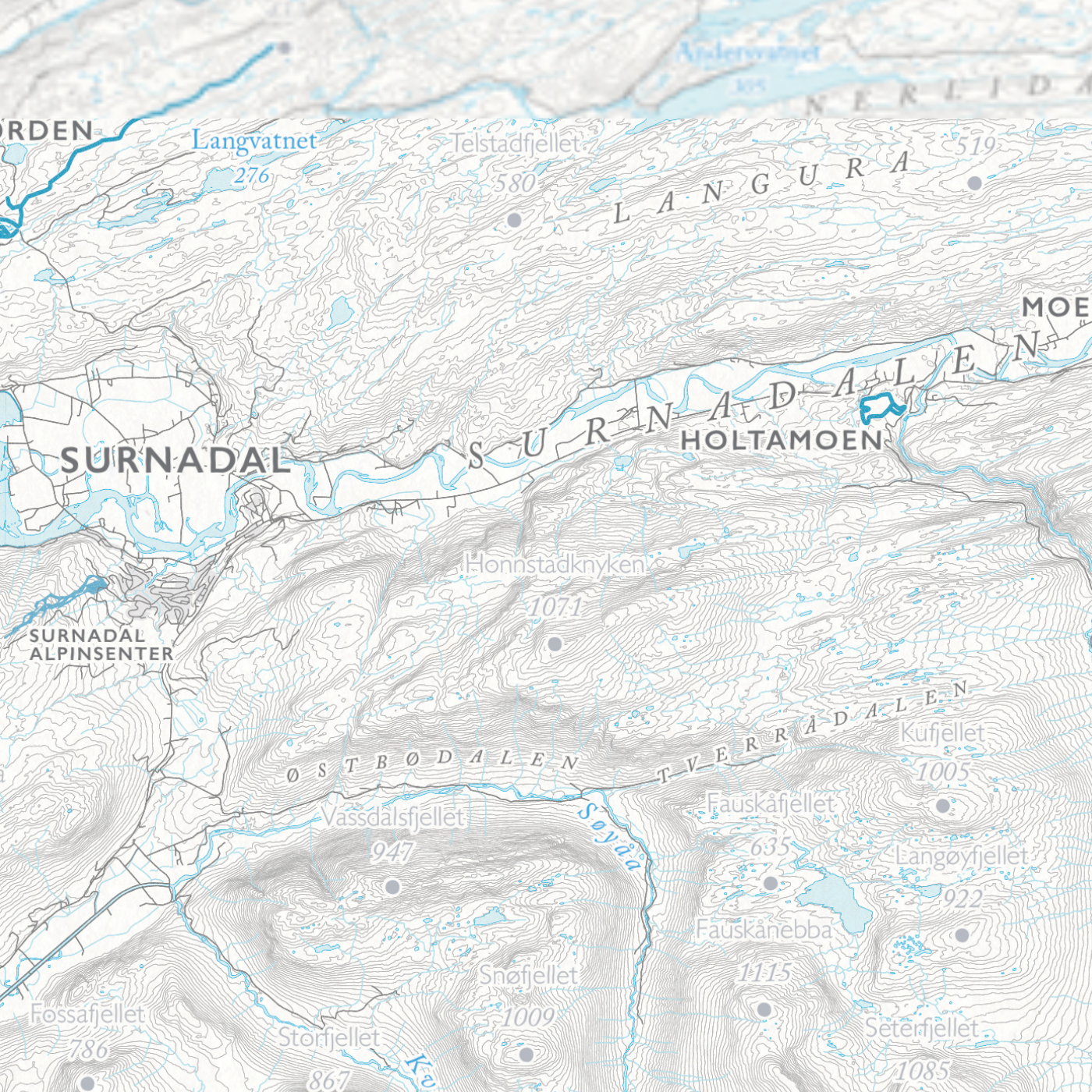 Skikart Trollheimen
