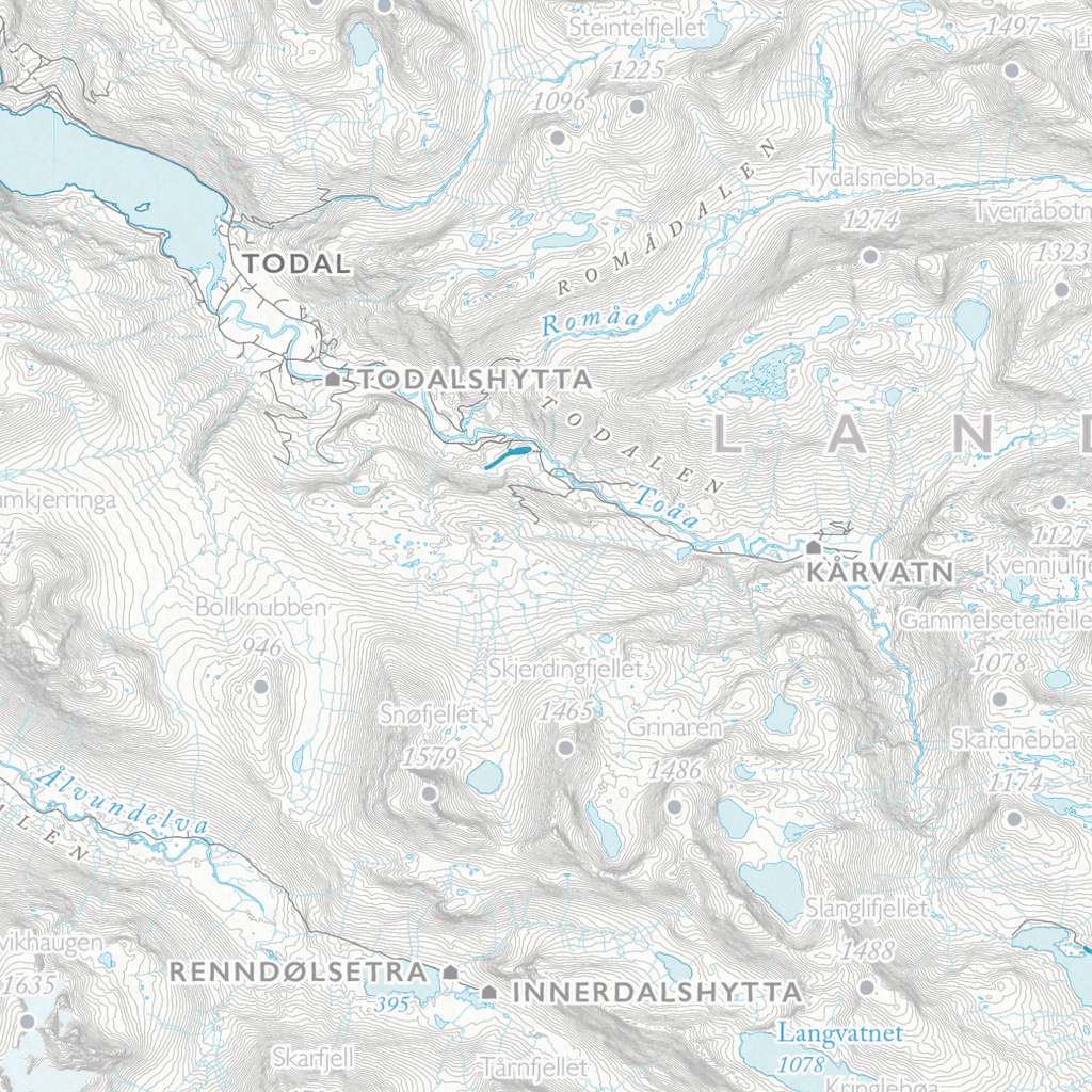 Skikart Trollheimen