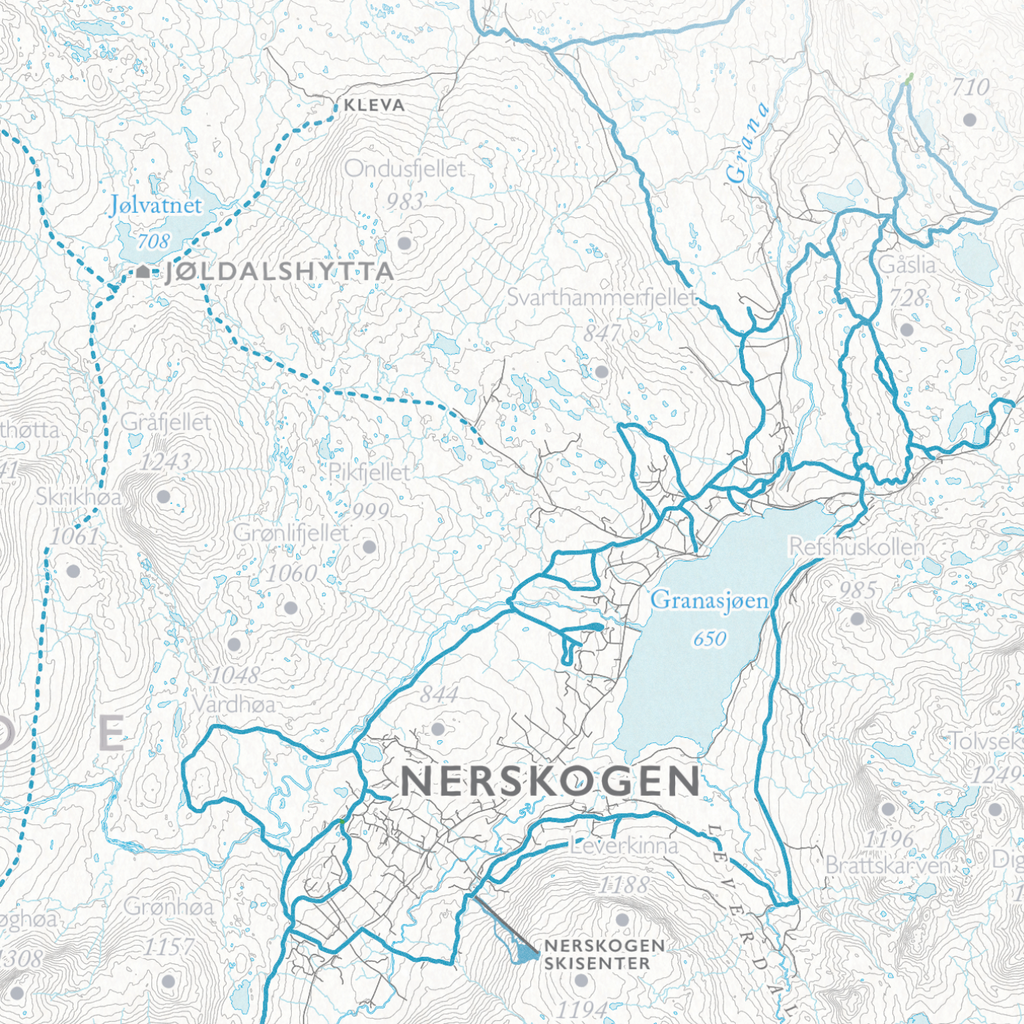 Skikart Trollheimen