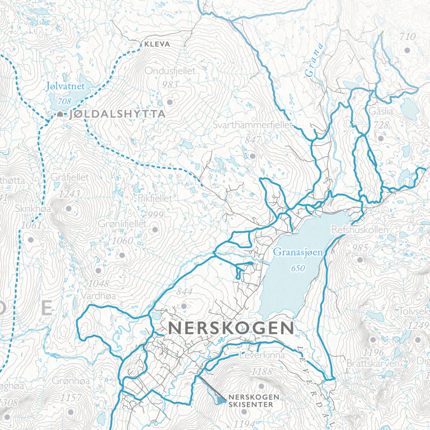 Skikart Trollheimen