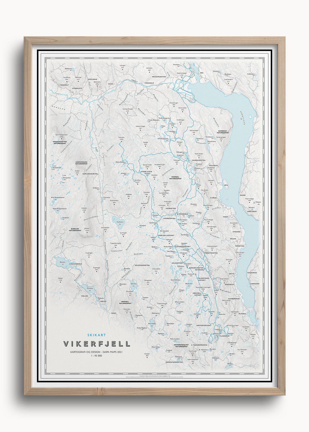 Skikart Vikerfjell