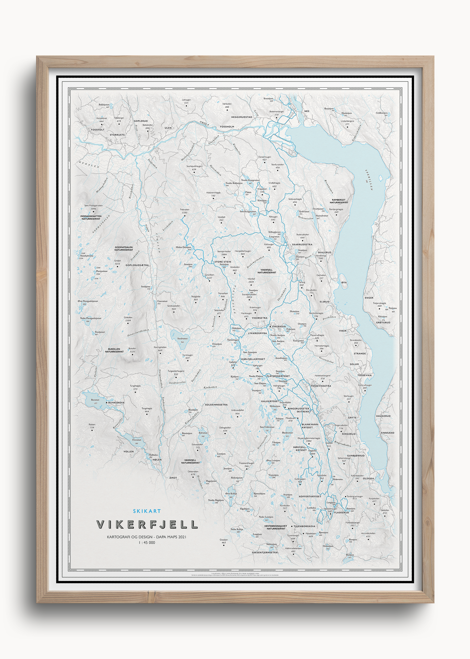 Skikart Vikerfjell