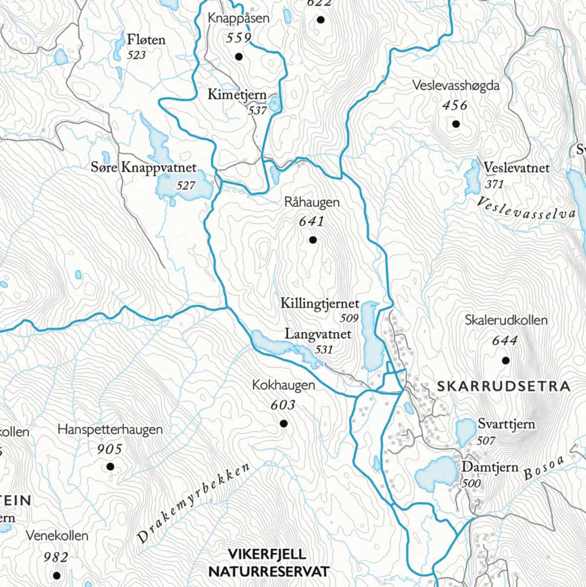 Skikart Vikerfjell