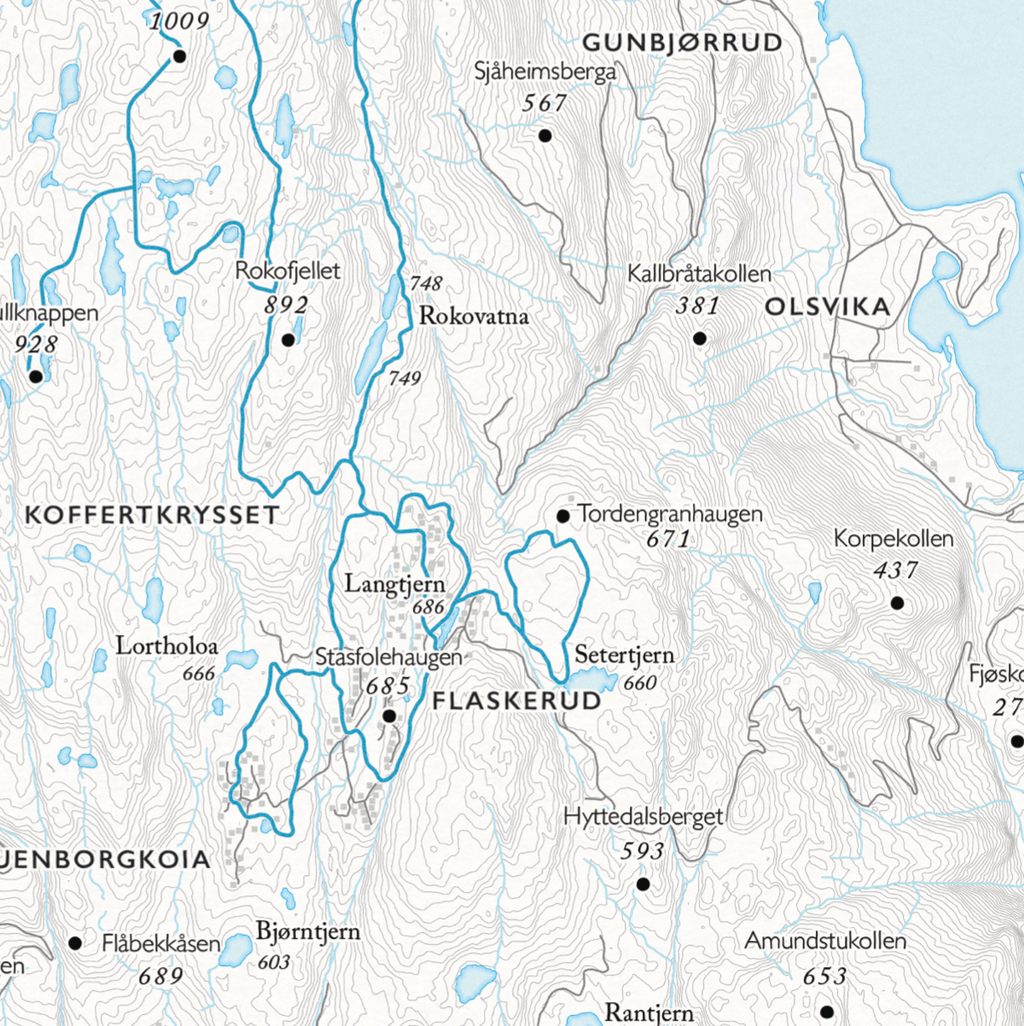 Skikart Vikerfjell